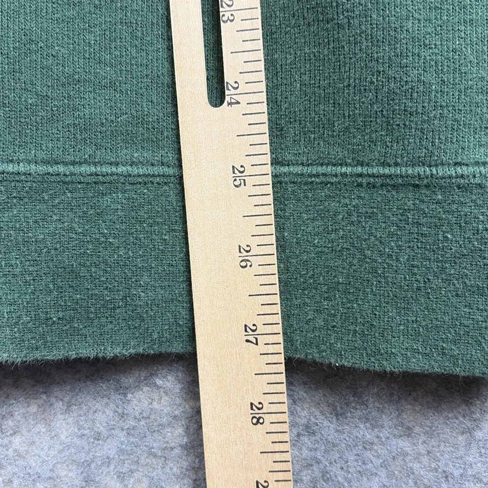 Orvis Men's 1/4 Zip Pullover Thick Heavy 100% Cotton Sweater Green LG